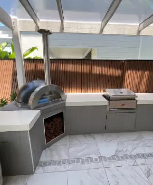 Custom BBQ area