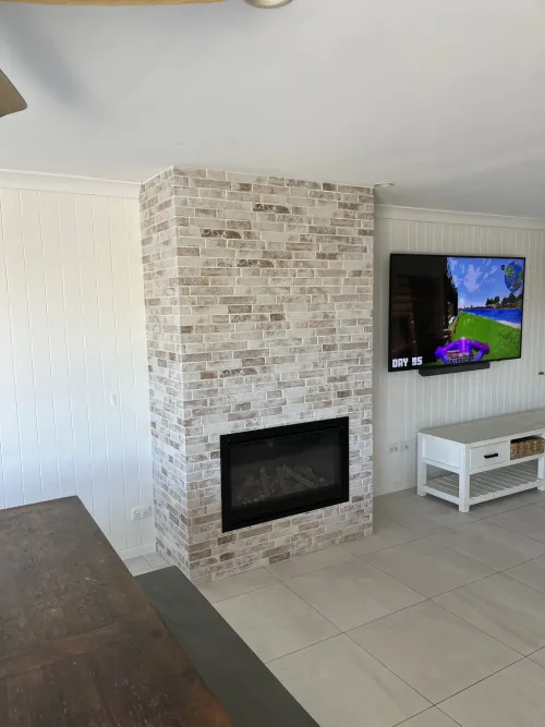 Custom fireplace